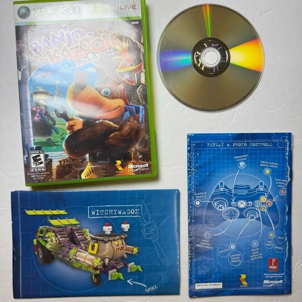 Microsoft Xbox 360 Banjo Kazooie Nuts & Bolts Video Game CIB